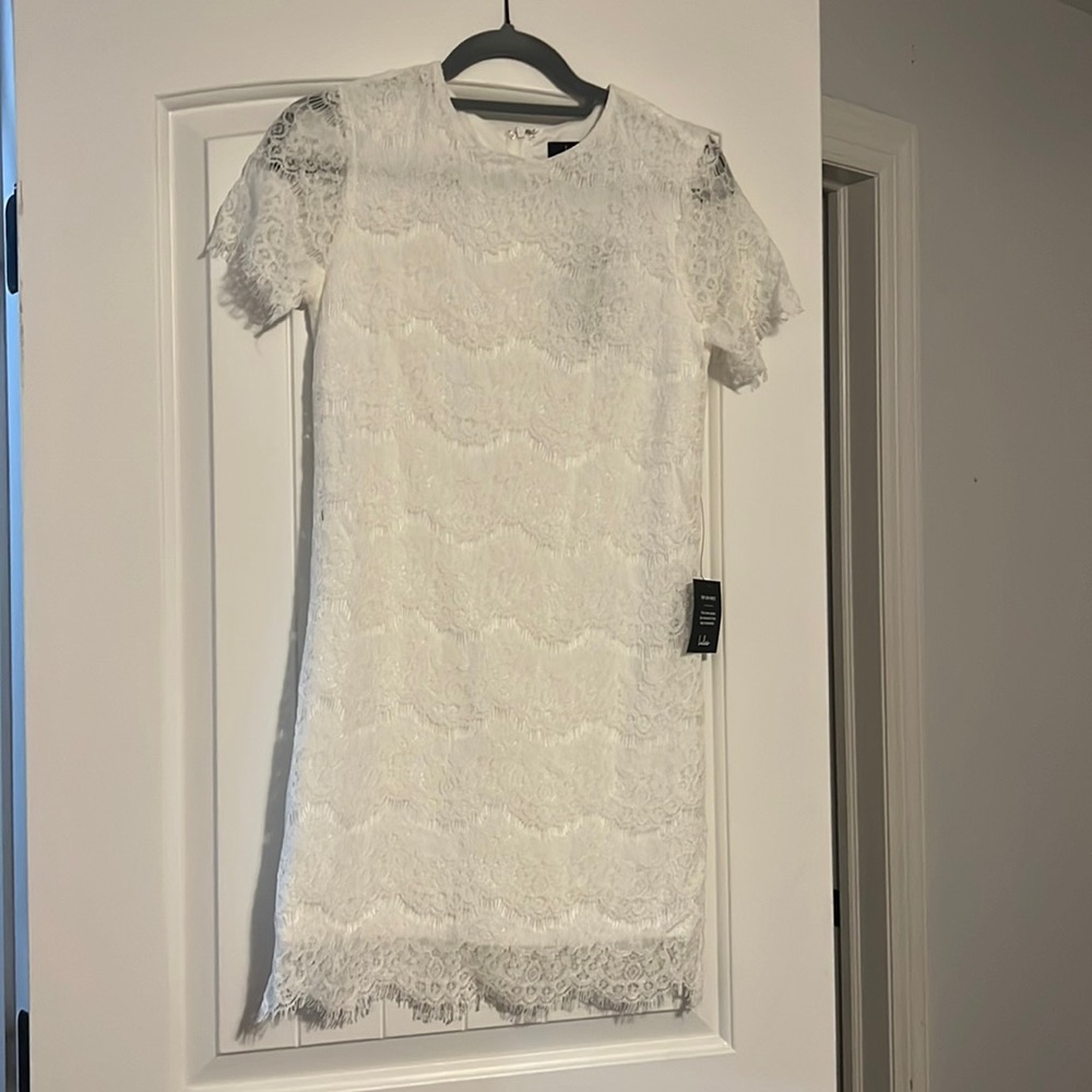 white lace dress